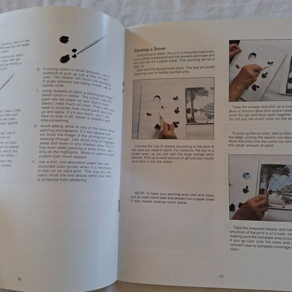 Photo Oil Painting Veronica Book Photo Arts 1988 Detailed Instructions Projects - Picture 4 of 5